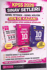 Pegem 2026 KPSS GKGY Türkiye Geneli 1-2-3 (3'lü Deneme Seti) & KPSS GKGY 10 Deneme & KPSS Çıkmış Sorular Seti