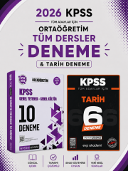 Pegem 2026 KPSS Ortaöğretim 10 Deneme & KPSS Tarih 6 Deneme EVP Akademi Seti