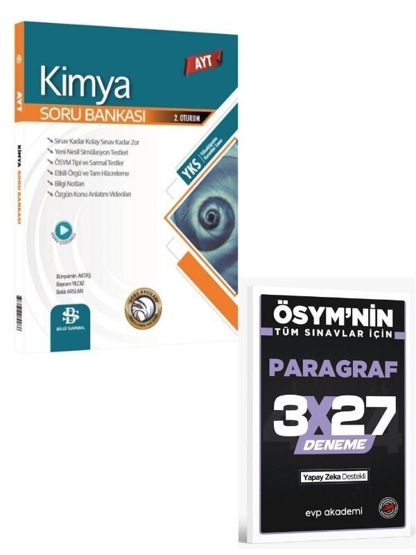 BilgiSarmal 2027 AYT Kimya Soru Bankası+ EVP Akademi Paragraf