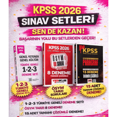Pegem 2026 KPSS Genel Yetenek Genel Kültür Türkiye Geneli 1-2-3 (3'lü Deneme Seti) & Yediiklim KPSS Deneme & Yargı Paragraf Deneme Seti