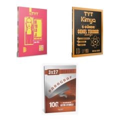 2027 Benim Hocam TYT Biyoloji + Kimya 5 Günde Genel Tekrar Kampı Konu + anla kazan paragraf deneme 3'lü Set