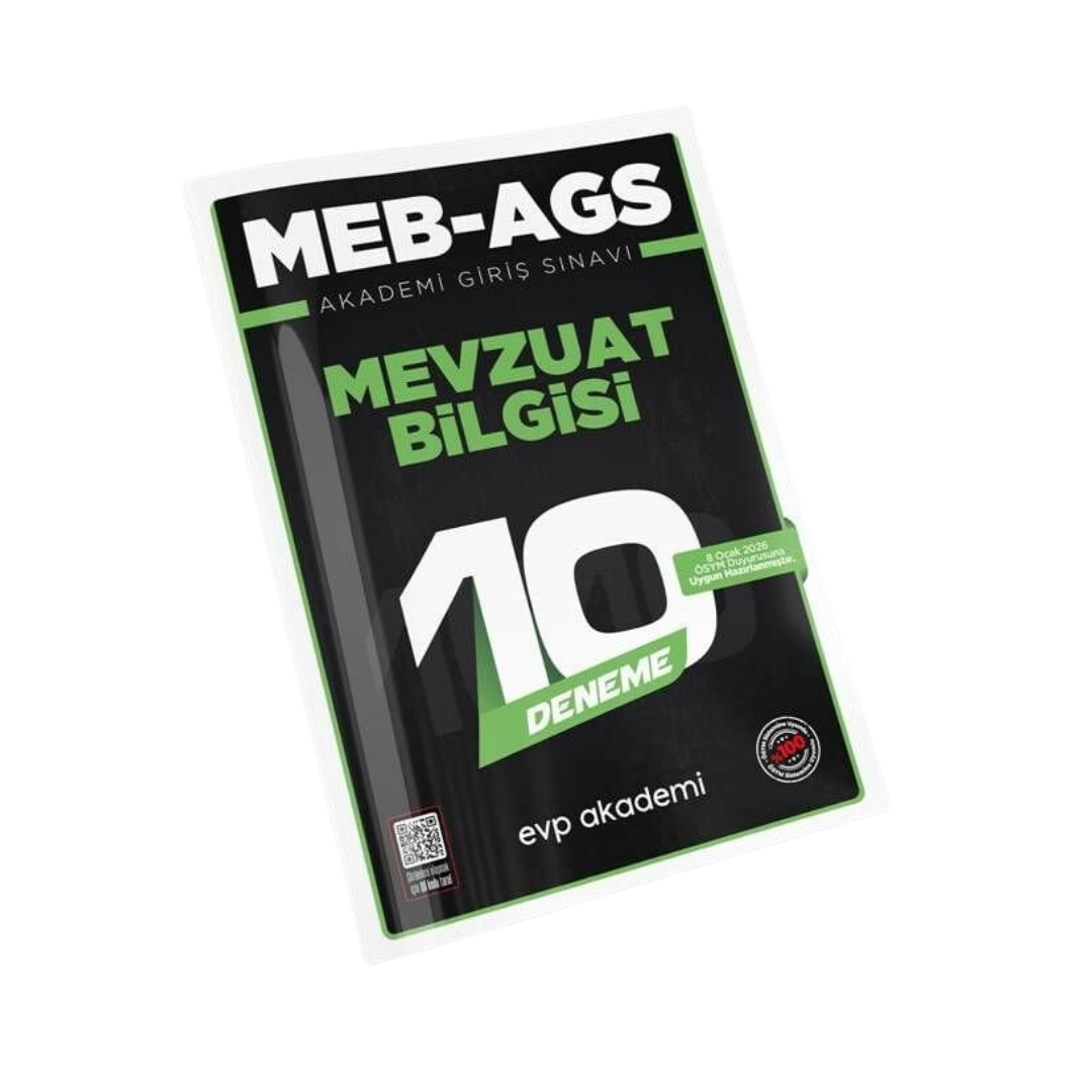 MEB AGS Mevzuat Bilgisi 10 Deneme EVP Akademi