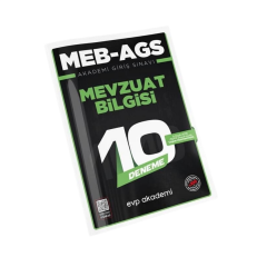 MEB AGS Mevzuat Bilgisi 10 Deneme EVP Akademi