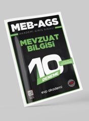 MEB AGS Mevzuat Bilgisi 10 Deneme EVP Akademi