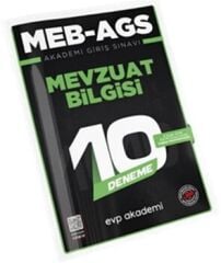 MEB AGS Mevzuat Bilgisi 10 Deneme EVP Akademi