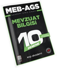 MEB AGS Mevzuat Bilgisi 10 Deneme EVP Akademi