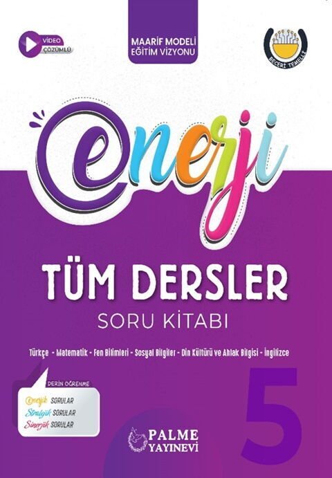 Palme Yayınları 5. Sınıf Tüm Dersler Enerji Soru Kitabı