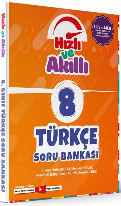 Tammat Yayıncılık 8. Sınıf LGS Türkçe Hızlı ve Akıllı Soru Bankası