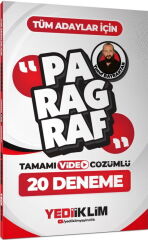 Yediiklim KPSS MEB-AGS ALES DGS YKS TYT AYT Paragraf 20 Deneme Çözümlü - Yusuf Bayraktar Yediiklim Yayınları