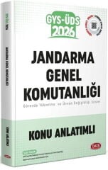 Data Yayınları 2026 GYS ÜDS Jandarma Genel Komutanlığı Konu Anlatımlı