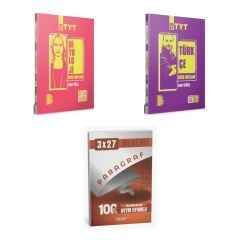 2027 Benim Hocam TYT Biyoloji + Türkçe Konu + anla kazan paragraf deneme 3'lü Set