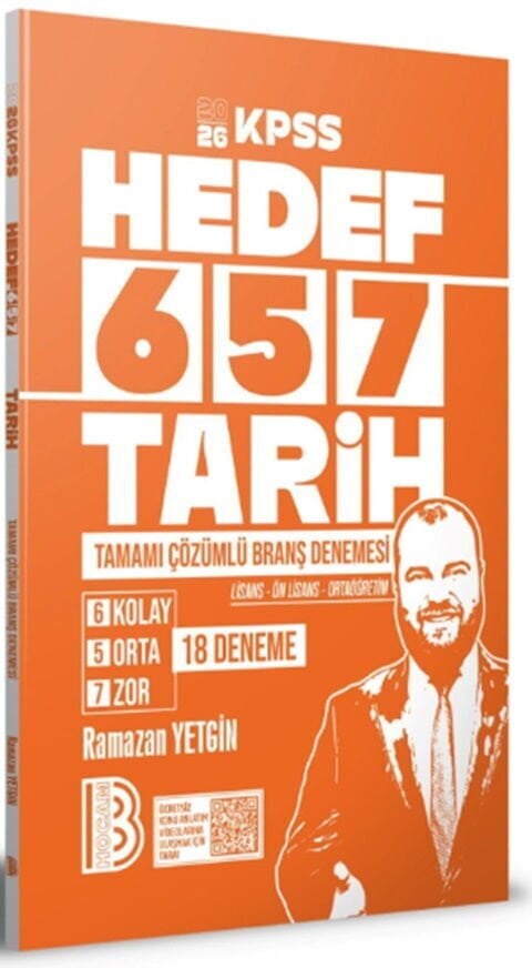 Benim Hocam 2026 KPSS Tarih 18 Deneme