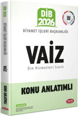 Data Yayınları 2026 Diyanet İşleri Başkanlığı Vaiz Konu Anlatımlı