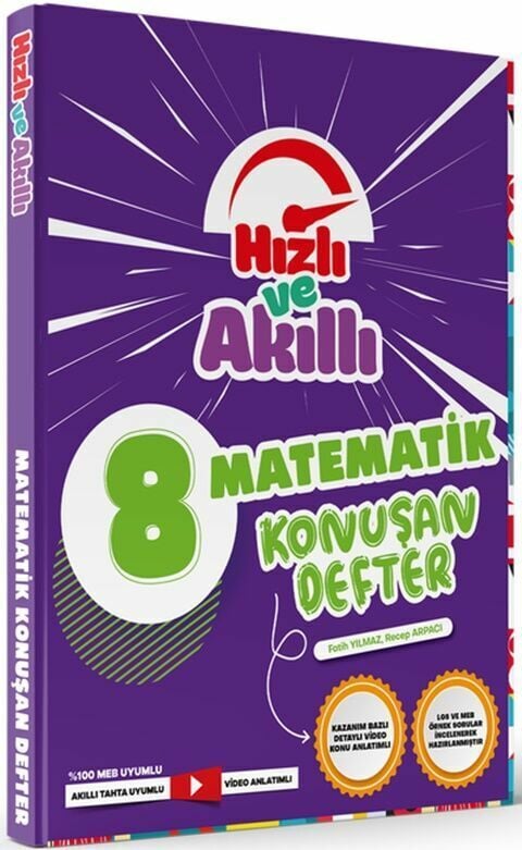 Tammat Yayıncılık 8. Sınıf LGS Matematik Hızlı ve Akıllı Defter Konuşturan Defter