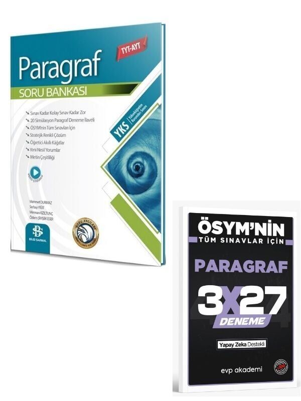BilgiSarmal 2027 TYT AYT Paragraf Soru Bankası+ EVP Akademi Paragraf