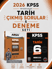 Marka 2026 KPSS Tarih Tüm Sınavlar Çıkmış Sorular & KPSS Tarih 6 Deneme EVP Akademi Seti