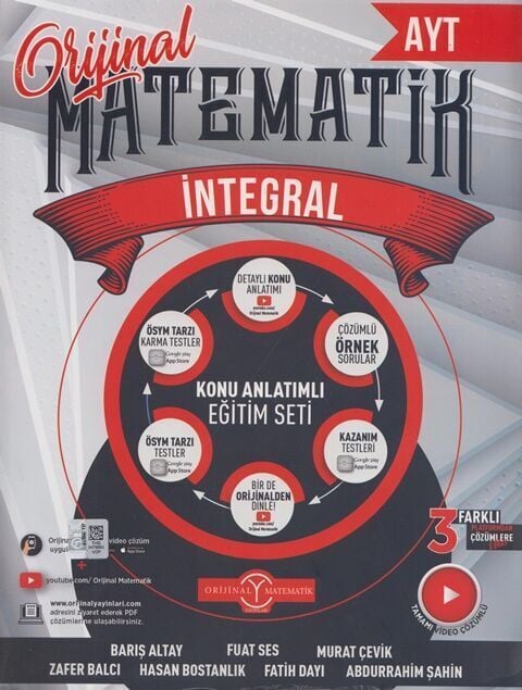 Orijinal Yayınları TYT AYT İntegral Konu Anlatımı