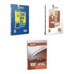 2027 Benim Hocam TYT Coğrafya + Felsefe ve Tamamı Video Çözümlü Konu + anla kazan paragraf deneme 3'lü Set