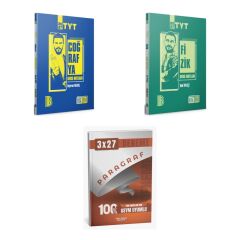2027 Benim Hocam TYT Coğrafya + Fizik Konu + anla kazan paragraf deneme 3'lü Set