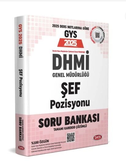 Data 2025 Dhmi̇ Genel Müdürlüğü Şef Pozisyonu Gys Soru Bankası Data Yayınları
