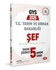 Data 2025 GYS Tarım ve Orman Bakanlığı Şef 5 Deneme Çözümlü Görevde Yükselme Data Yayınları
