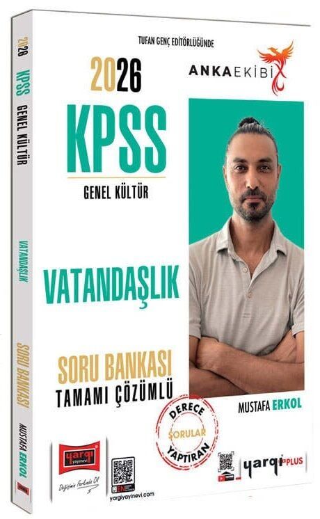 Yargı 2026 KPSS Vatandaşlık Soru Bankası Çözümlü Anka Ekibi - Mustafa Erkol Yargı Yayınları