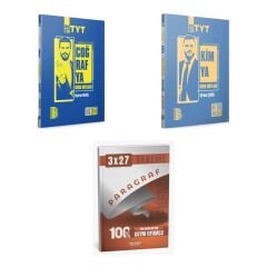 2027 Benim Hocam TYT Coğrafya + Kimya Konu + anla kazan paragraf deneme 3'lü Set