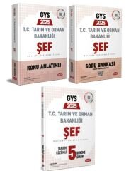 Data 2025 GYS Tarım ve Orman Bakanlığı Şef Konu + Soru + Deneme 3 Kitap Set