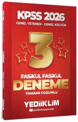Yediiklim 2026 KPSS Genel Yetenek Genel Kültür 3 Yıldız Deneme Çözümlü Yediiklim Yayınları
