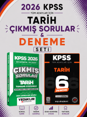 Yediiklim 2026 KPSS Ortaöğretim-Önlisans Tarih Çıkmış Sorular & KPSS Tarih 6 Deneme EVP Akademi Seti
