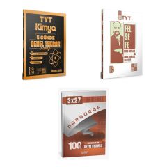 2027 Benim Hocam TYT Kimya 5 Günde Genel Tekrar Kampı + Felsefe ve Tamamı Video Çözümlü Konu + Ankapade 3'lü Set