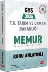 Data 2025 GYS Tarım ve Orman Bakanlığı Memur Konu Anlatımlı Görevde Yükselme Data Yayınları