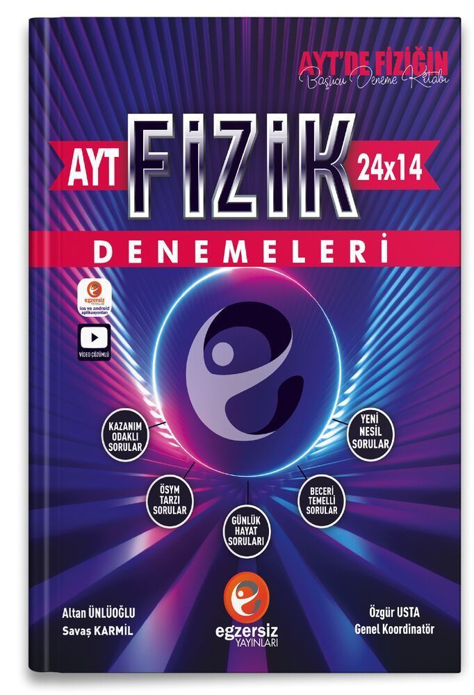 Egzersiz Yayınları AYT Fizik Denemeleri