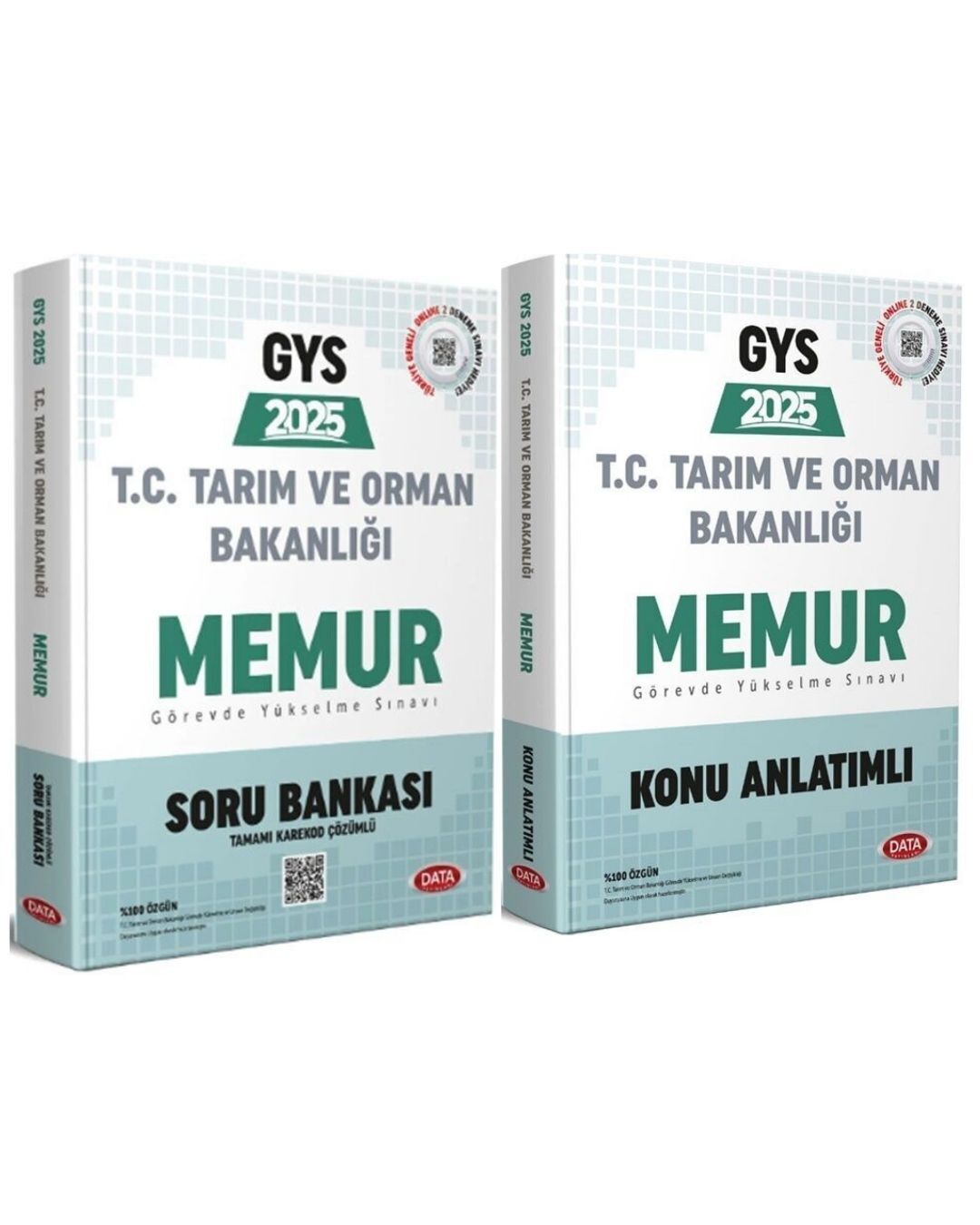 Data 2025 GYS Tarım ve Orman Bakanlığı Memur Konu ve Soru 2 Kitap Set Data Yayınları