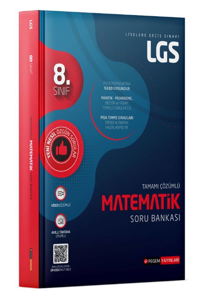 PEGEM LGS Matematik Tamamı Çözümlü Soru Bankası