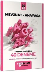 YENİ AGS - Yediiklim 2026 MEB-AGS Mevzuat Anayasa 40 Deneme Çözümlü Ahenk Serisi Yediiklim Yayınları