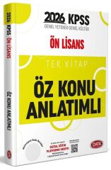 Data 2026 KPSS Ön Lisans Öz Konu Anlatımlı Tek Kitap Data Yayınları