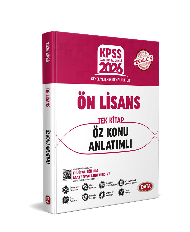 Data 2026 KPSS Ön Lisans Öz Konu Anlatımlı Tek Kitap Data Yayınları