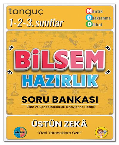 Tonguç 1. 2. 3. Sınıf Bilsem Hazırlık Üstün Zeka Soru Bankası Tonguç Akademi
