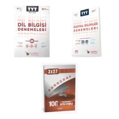 2027 Limit TYT Türkçe Dil Bilgisi 60 Deneme + Sosyal Bilimler 20x20 Deneme + anla kazan paragraf deneme 3'lü Set
