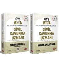 Data 2025 GYS Tarım ve Orman Bakanlığı Sivil Savunma Uzmanı Konu ve Soru 2 Kitap Set Data Yayınları
