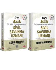 Data 2025 GYS Tarım ve Orman Bakanlığı Sivil Savunma Uzmanı Konu ve Soru 2 Kitap Set Data Yayınları