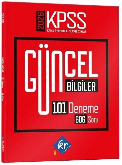 KR Akademi 2026 KPSS Güncel Bilgiler 101 Deneme 606 Soru
