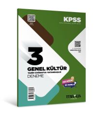 Marka 2026 KPSS Genel Kültür Tarih-Coğrafya-Vatandaşlık 3 Deneme Çözümlü Marka Yayınları
