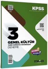 Marka 2026 KPSS Genel Kültür Tarih-Coğrafya-Vatandaşlık 3 Deneme Çözümlü Marka Yayınları