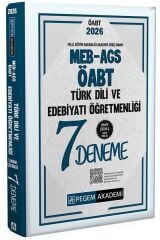 Pegem 2026 ÖABT MEB-AGS Türk Dili ve Edebiyatı Öğretmenliği 7 Deneme Çözümlü Pegem Akademi Yayınları