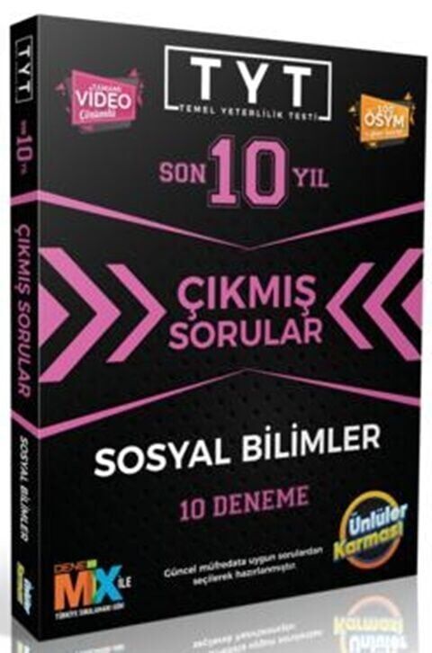 Ünlüler Karması TYT Sosyal Bilimler Tıpkı Basım 10 Deneme
