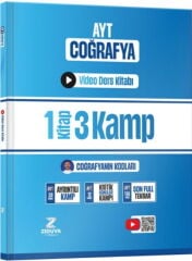 Zeduva Yayınları Coğrafyanın Kodları AYT Coğrafya 1 Kitap 3 Kamp Video Ders Kitabı