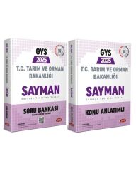 Data 2025 GYS Tarım ve Orman Bakanlığı Sayman Konu ve Soru 2 Kitap Set Data Yayınları