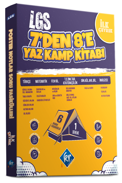 KR Akademi LGS Tüm Dersler 7 den 8 e Yaz Kamp Kitabı